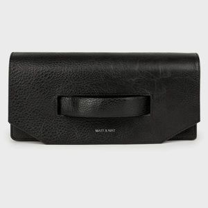 NWT Matt & Nat Abiko Vegan Clutch Purse Black‎